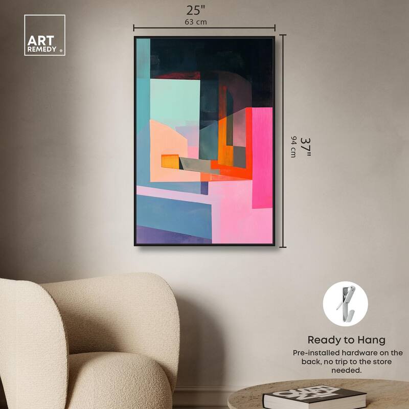 Color Blocks I Canvas by Art Remedy