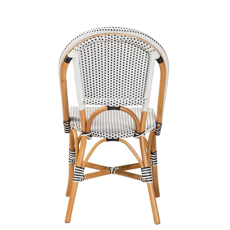 Genica Classic French Natural Rattan Bistro Chair
