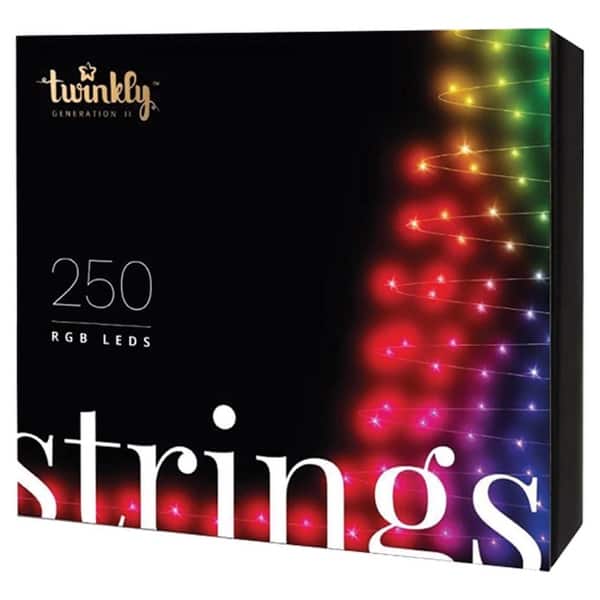 slide 2 of 5, Twinkly LED Micro/5mm Multicolored 250 ct String Christmas Lights 65.5 ft.