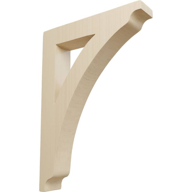 Thorton Wood Bracket - 1 3/4"W x 8 1/2"D x 12"H - Large - Rubberwood