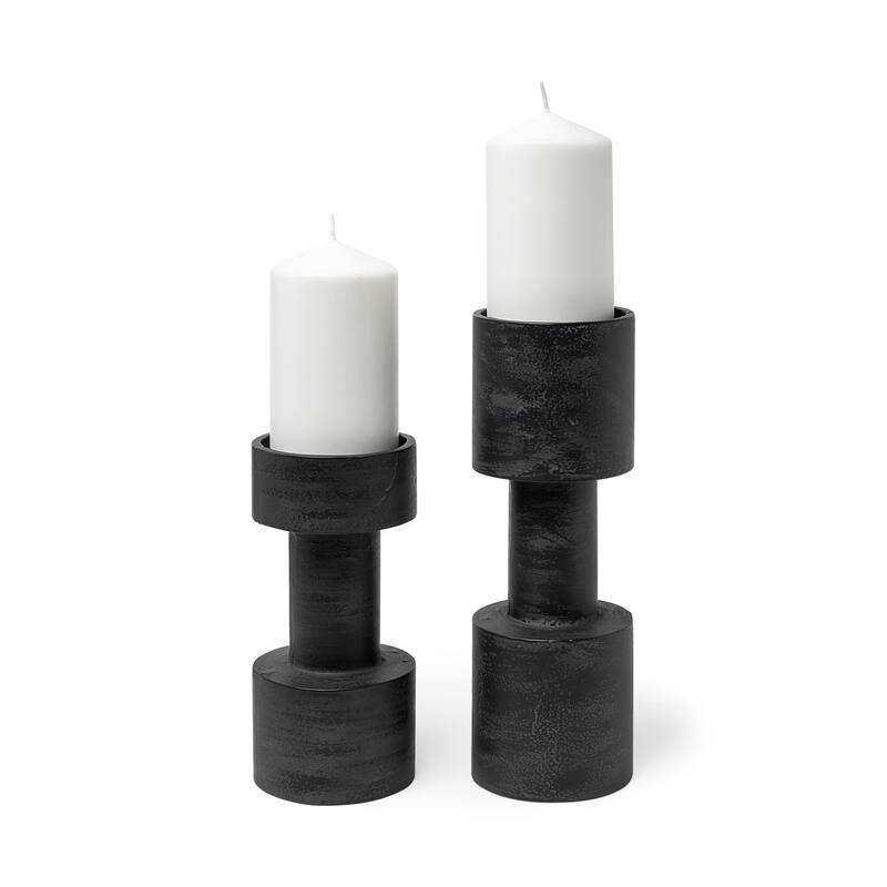 Bolton 3.9L x 3.9W x 10.6H Gold Metal Table Candle Holders