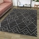 preview thumbnail 12 of 41, Carson Carrington Isgarde Diamond Area Rug 6'7" x 9' - Black - Rectangle