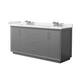 Option Dark Gray / White Quartz Top / Brushed Nickel