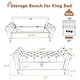 preview thumbnail 32 of 74, 67" Velvet Tufted Storage Bench for Bedroom End of Bed with Roll Arms