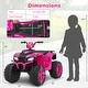 preview thumbnail 13 of 36, 24V Kids Ride-On Electric ATV with Wireless Connection for Toddlers 3-8 Years Old - 42" x 25" x 29"