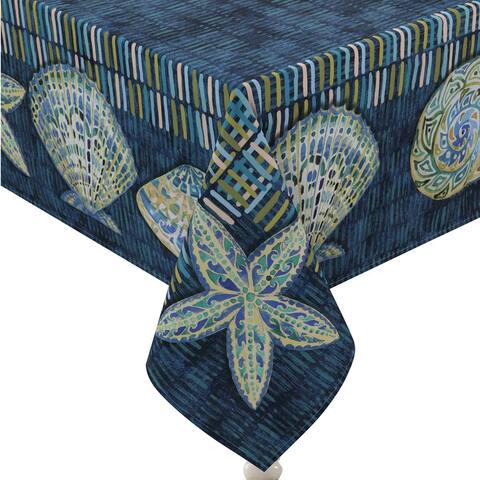 Laural Home Embellished Shells Tablecloth