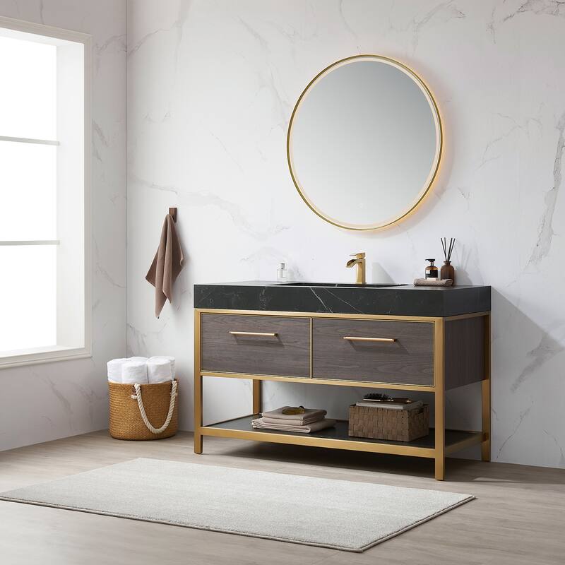 Segovia Bath Vanity with Sintered Stone Top