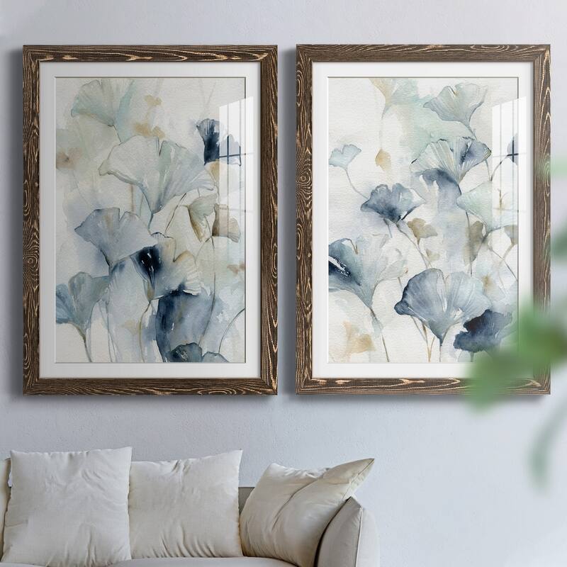 Indigo Ginkgo I-Premium Framed Print - Ready to Hang