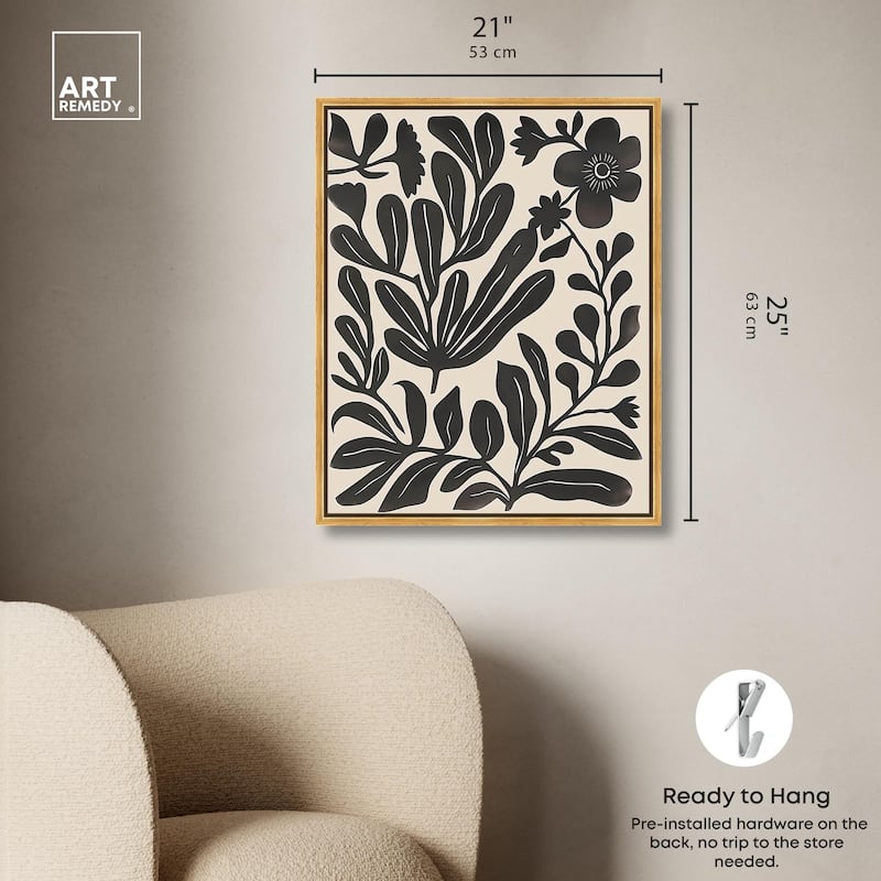 Ebony Eden Essence II Canvas by Art Remedy