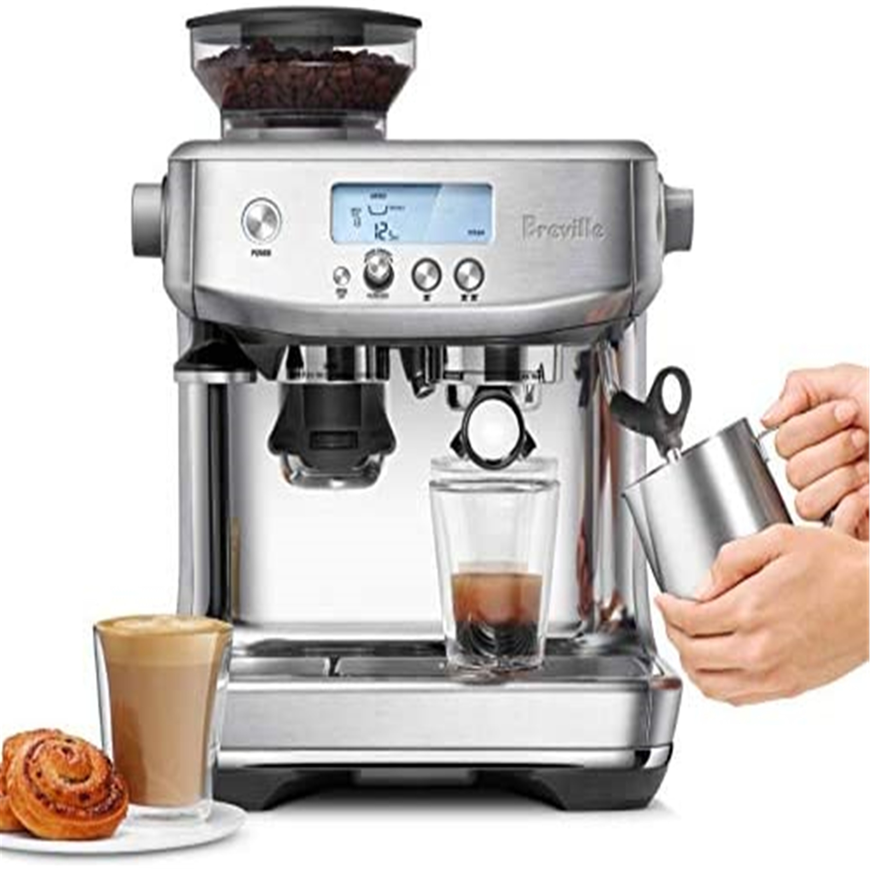 Breville the Barista Pro BES878 Automatic Espresso Machine - Bed