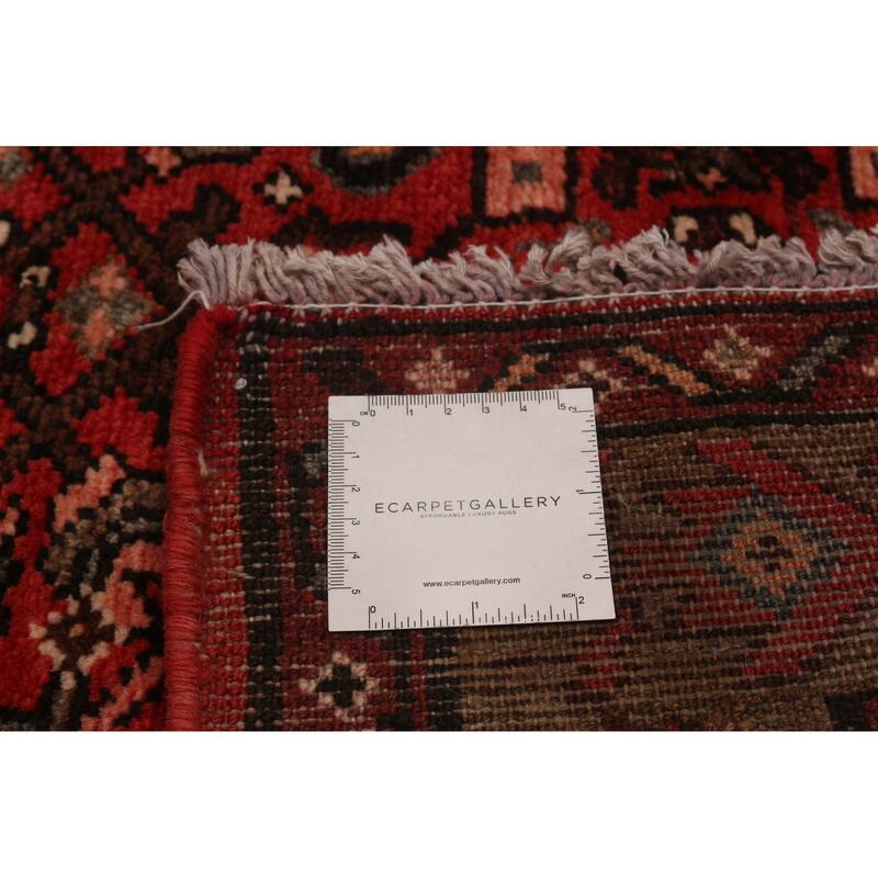ECARPETGALLERY Hand-knotted Andelz Red Wool Rug - 3'6 x 9'9