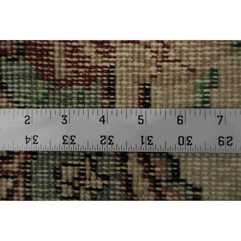 Hand Knotted Oriental 100% Wool Carpet Transitional Floral Beige & Ivories Anatolian Area Rug - 6' 10'' X 3' 9''