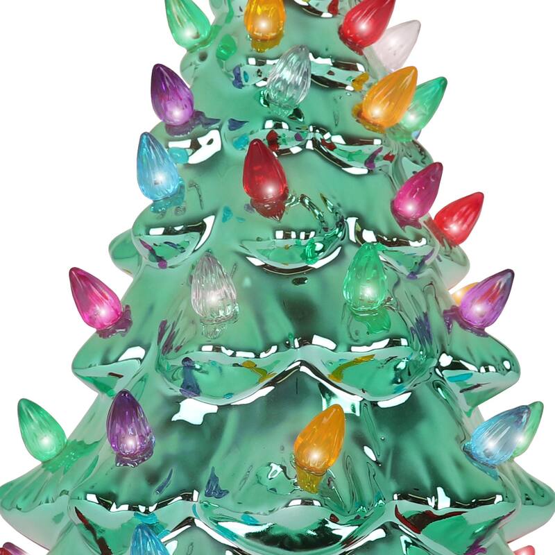 Emerald Pearl Ceramic Christmas Tree