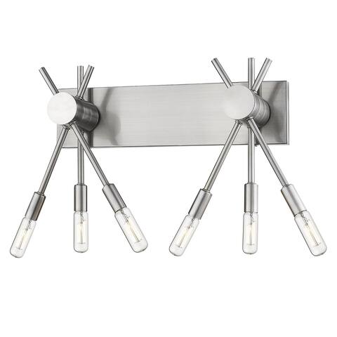 Eglo Willsboro 6-Light Polished Nickel Vanity Light