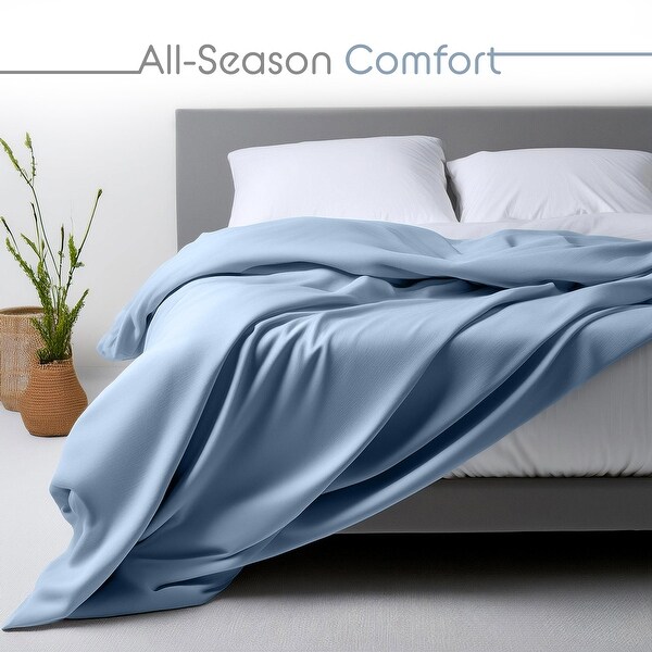 Vellux 2 In 1 Cotton Gray Sheet Blanket Super Soft All