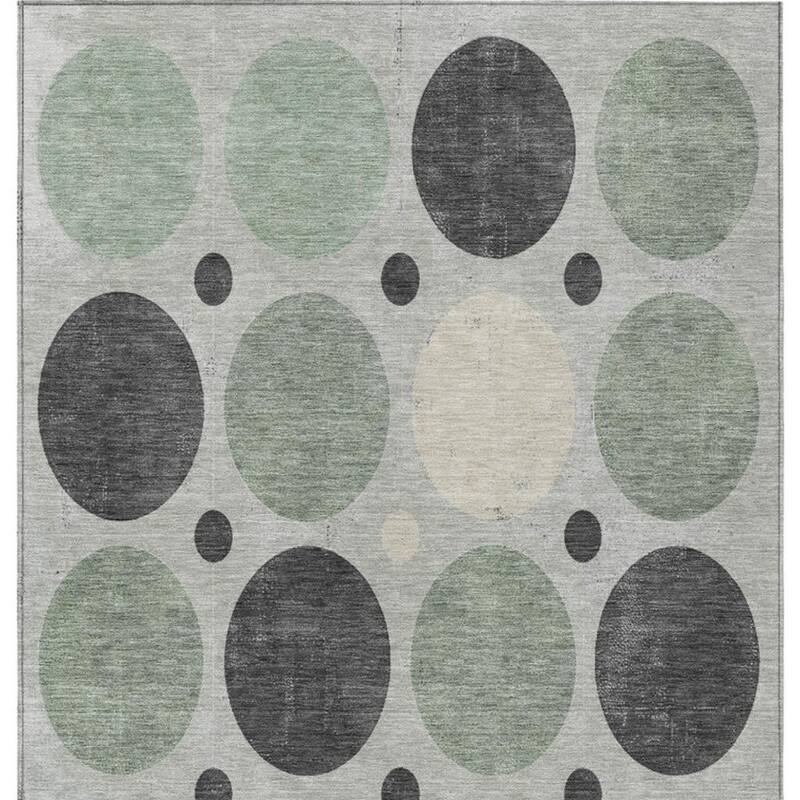 HomeRoots Geometric Transitional Rectangle Outdoor Rug