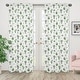 preview thumbnail 2 of 3, Sweet Jojo Designs Pink Green Boho Watercolor Cactus Floral Collection 84-inch Window Treatment Curtain Panel Pair