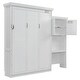 preview thumbnail 21 of 29, Queen Size Murphy Bed Folding Hideaway Wall Bed w/ Storage Shelves