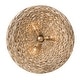 preview thumbnail 4 of 6, Varaluz Hilton Head 9-Light 2-Tier Pendant - French Gold/Natural Seagrass