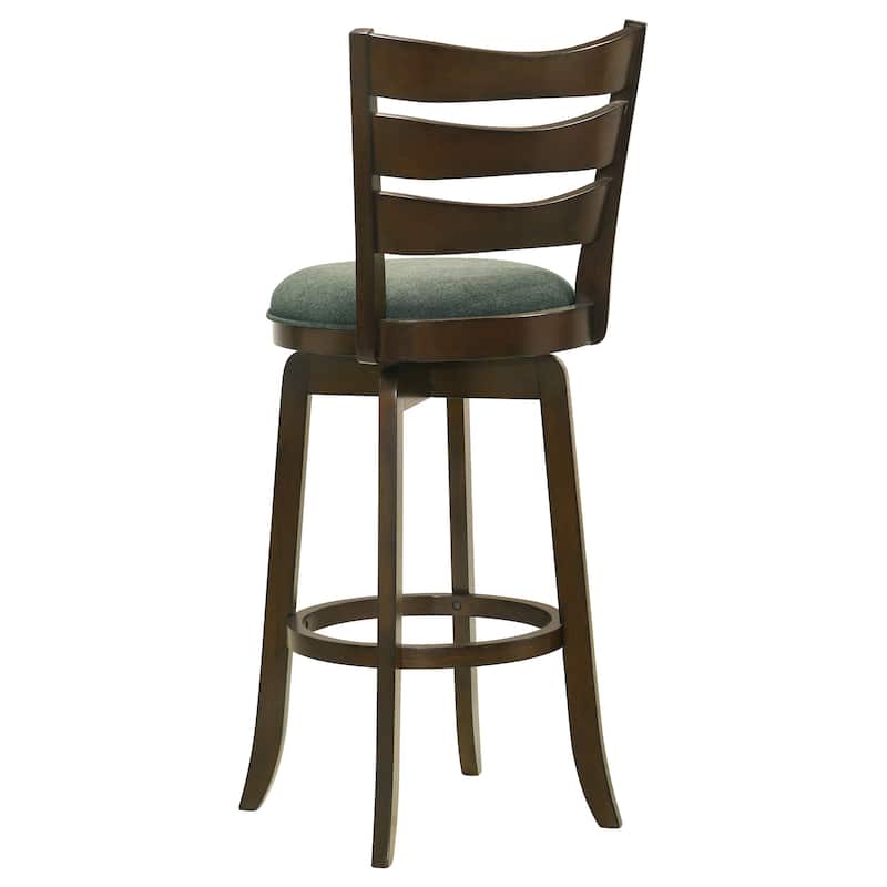 Murphy Wood Ladder Back Swivel Bar Chair