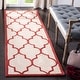 preview thumbnail 121 of 131, SAFAVIEH Handmade Cambridge Maybell Moroccan Trellis Wool Rug 2'6" x 10' Runner - Ivory/Rust