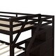 preview thumbnail 50 of 49, Twin over Twin Wooden Bunk Bed with Twin Trundle & 3 Storage Stairs - Space-Saving Design