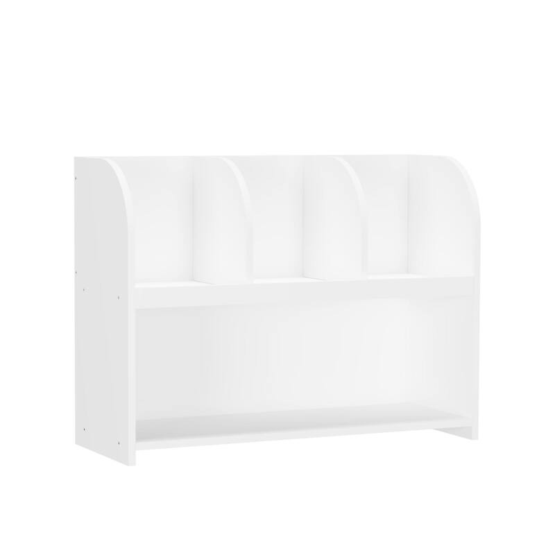 Kids Bookcase with 4 Compartments, Storage Book Shelf, Storage Display, Rack,Toy Organizer for Children's Room