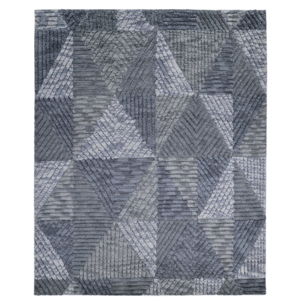 Overton Handmade Modern Contemporary Geometric Area Rug