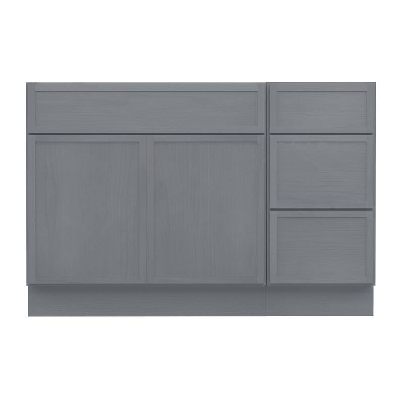 Vanity Art 45" Birch Freestanding Bathroom Vanity Cabinet without Top