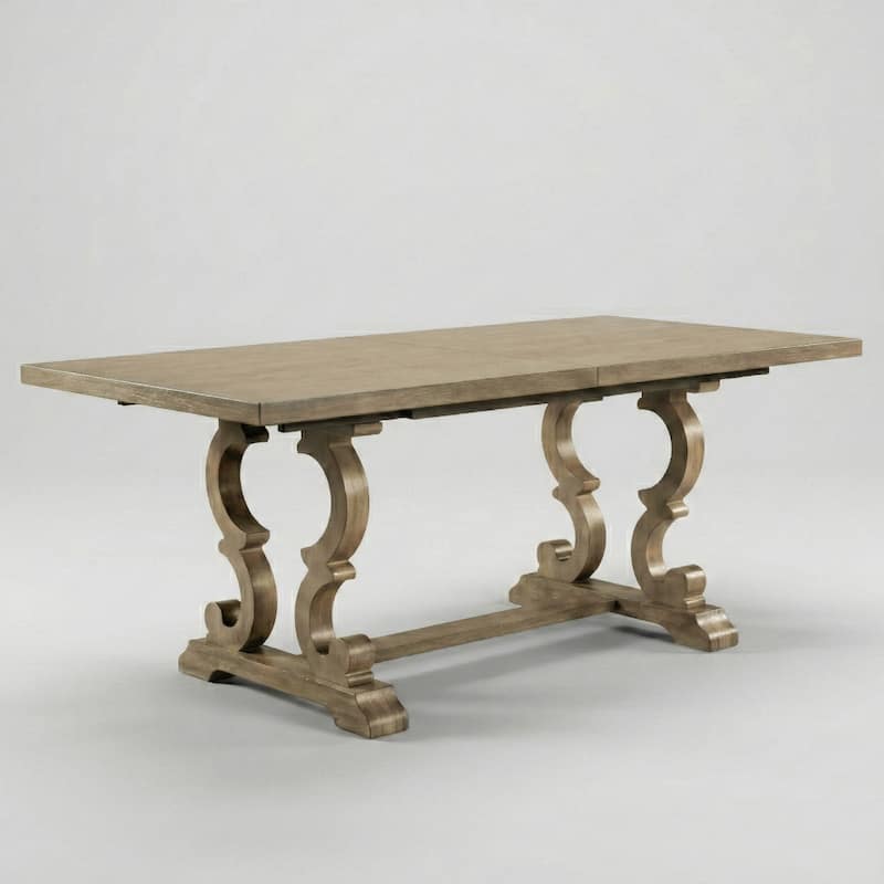 The Gray Barn Windswept Rustic 90-inch Wood Expandable Dining Table