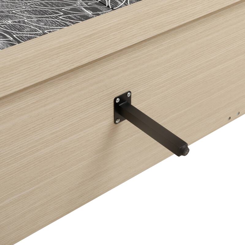 GDFStudio - Oakvista Modern Wooden Storage Sideboard Buffet Cabinet with 4 Doors and Adjustable Shelves