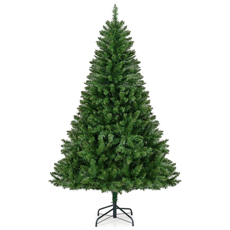 Costway 5/6/7 FT Artificial Christmas Tree with 510/814/990 Branch - See Details - Green