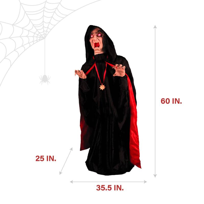 Haunted Hill Farm Cornelius the Lurching Vampire by Tekky, Indoor or Covered Outdoor Premium Halloween Animatronic