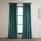 preview thumbnail 137 of 140, Exclusive Fabrics Heritage Plush Velvet Room Darkening Curtain (1 Panel) - Luxurious Single Drapery for Enhanced Room Darkening 50 X 108 - Deep Sea Teal
