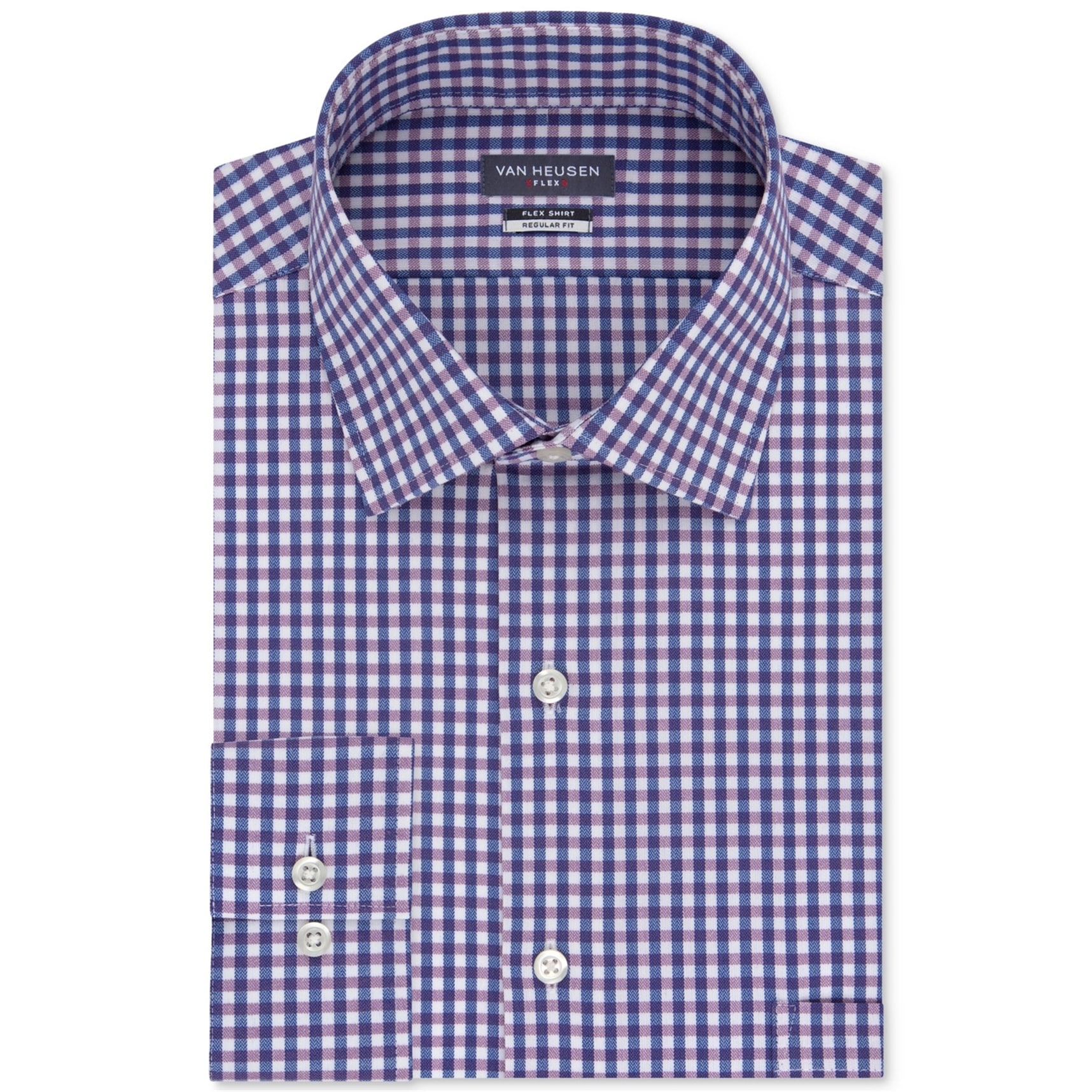 van heusen purple dress shirt
