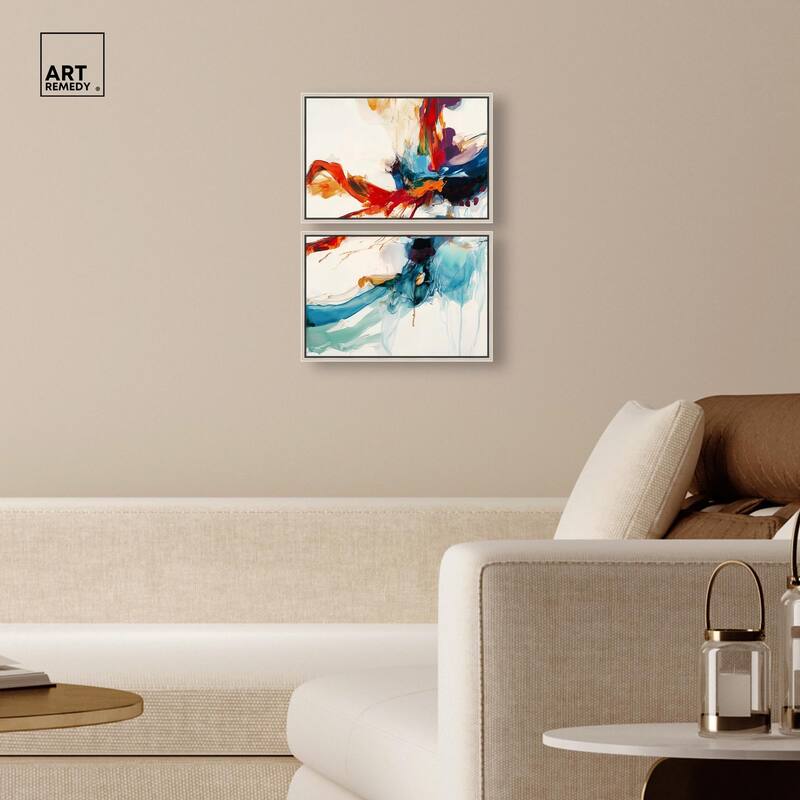 Vibrant Palette I Canvas Set of 2 by Art Remedy