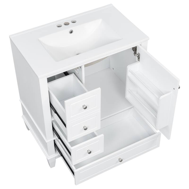Christopher Knight Home 30" Stylish and Functional Bathroom Vanity with Sink