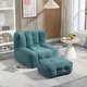 preview thumbnail 4 of 70, Roomfitters Fluffy Bean Bag Chair - Comfortable Super Soft Lazy Sofa Chair with Memory Foam - Indoor for Living Room, Bedroom Green