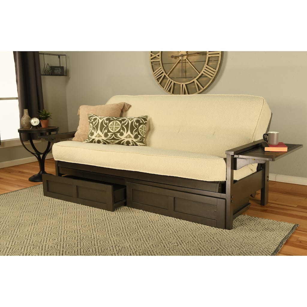 Somette Alamosa Sofa Sleeper with Storage Drawers and Mattress - Full