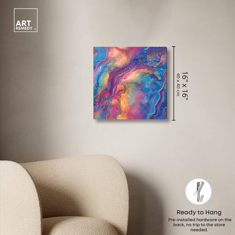 Glittering Spectrum II Canvas by Art Remedy, Gallery Wrapped