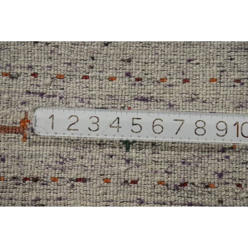 Tribal Gabbeh Indian Runner Rug Handmade Purple Wool Carpet - 2'4" x 9'6"