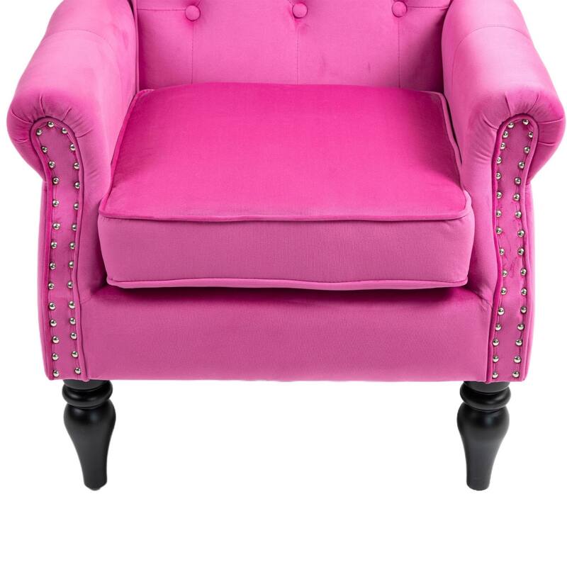 Mid Century Nailhead Decorative Armchair
