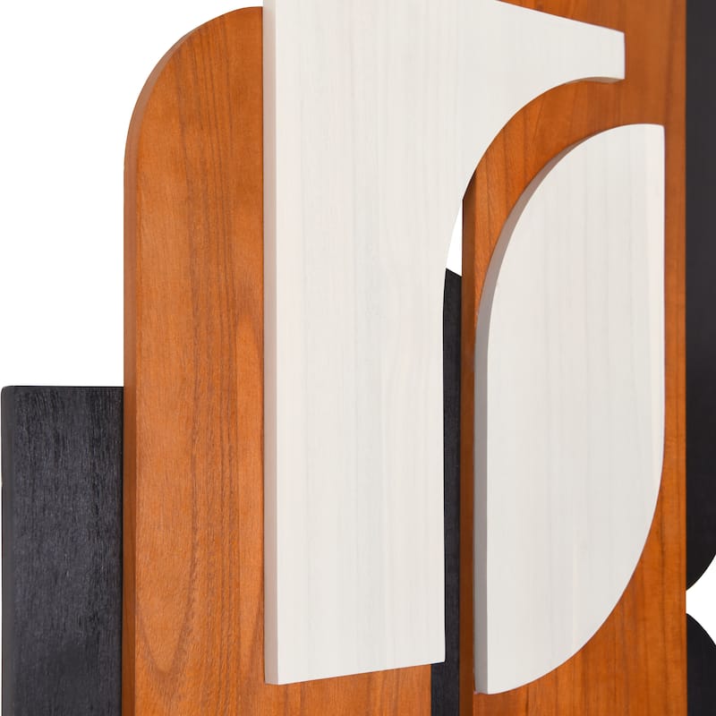 "Honeyed Dusk" Hand Made & Hand Finished Dimensional Solid Paulownia Wood Abstracts Wall Art