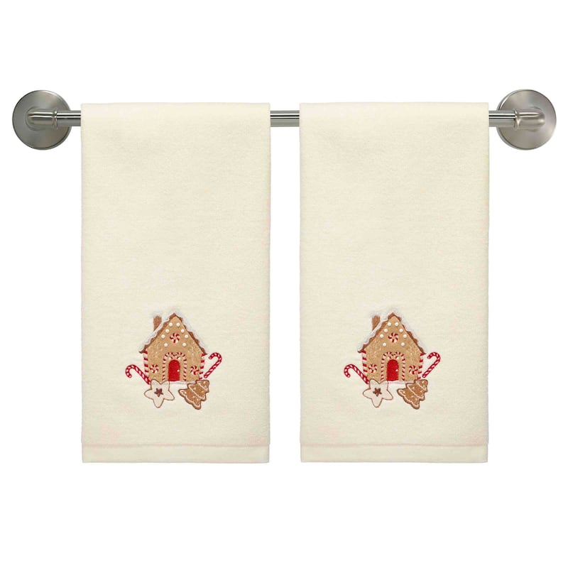 Avanti Linens Gingerbread House 2-Pack Hand Towel Set - Hand Towel 2pk Set