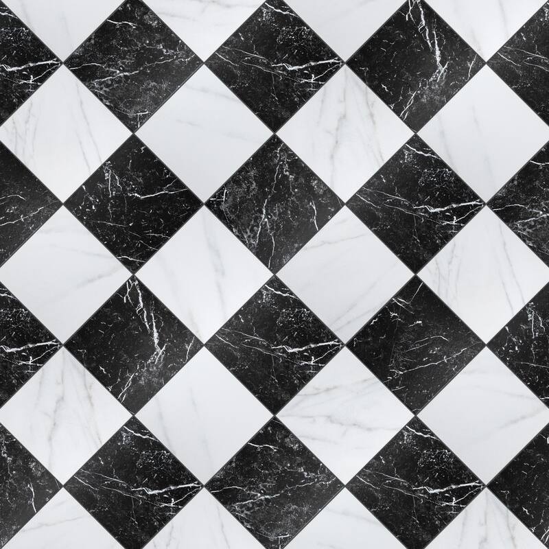 Merola Tile Merzoni Checker Ruzzini 17-7/8" x 17-7/8" Porcelain Floor and Wall Tile