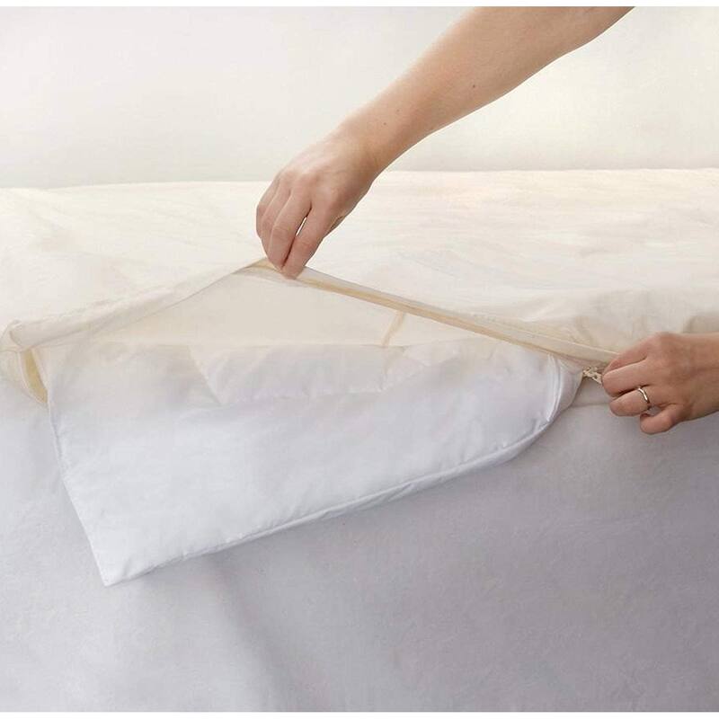 Organic Cotton Breathable Duvet Cover, Blocks Dust Mites, Pollen, Pet Dander and Other Irritants