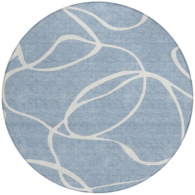 HomeRoots Abstract Transitional Rectangle Outdoor Rug