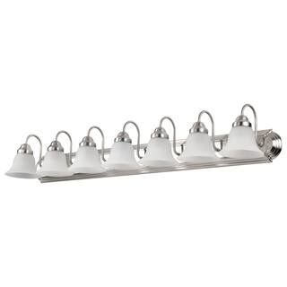 Ballerina 7 Light 48 In. Vanity with Frosted White Glass