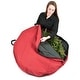 preview thumbnail 8 of 7, 30 in. Hanging Christmas Wreath Storage Container