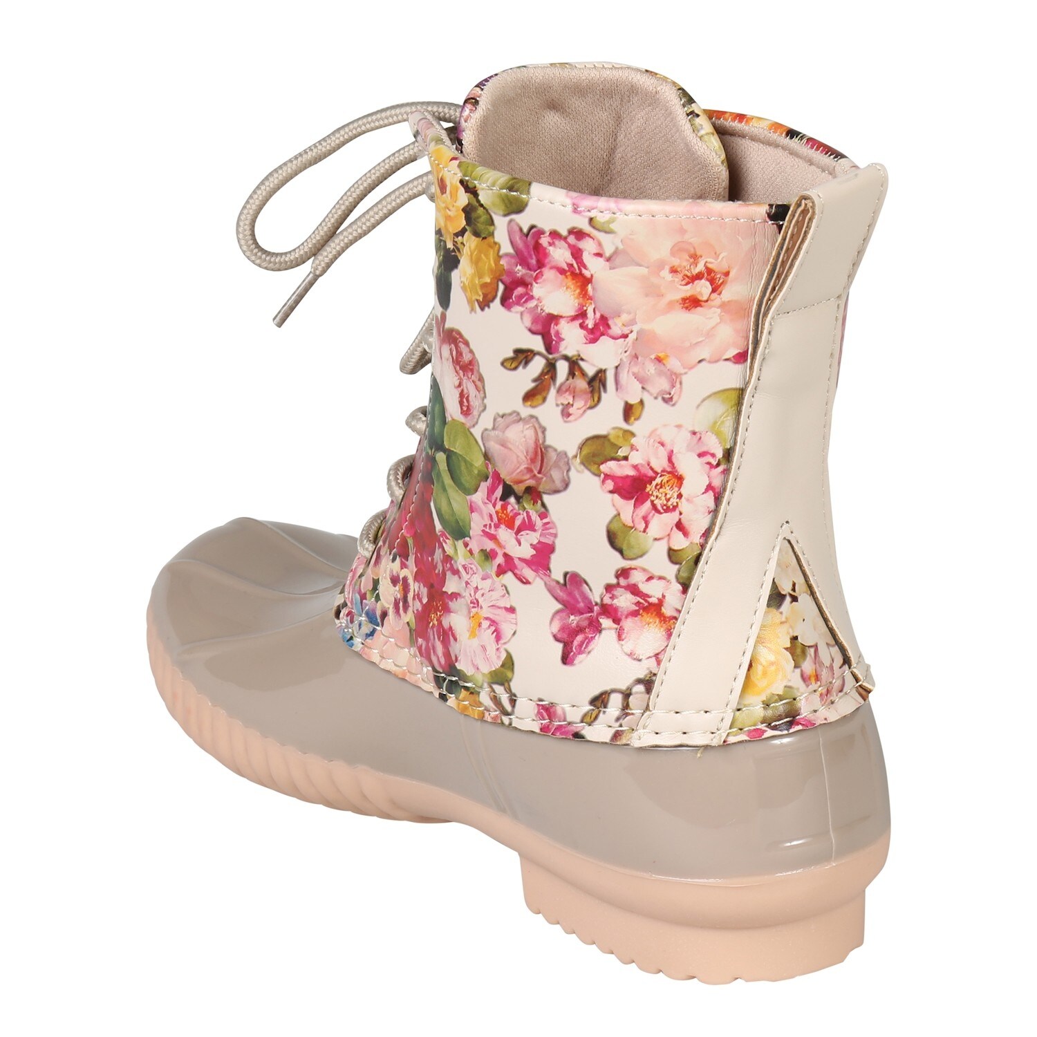 cream duck boots